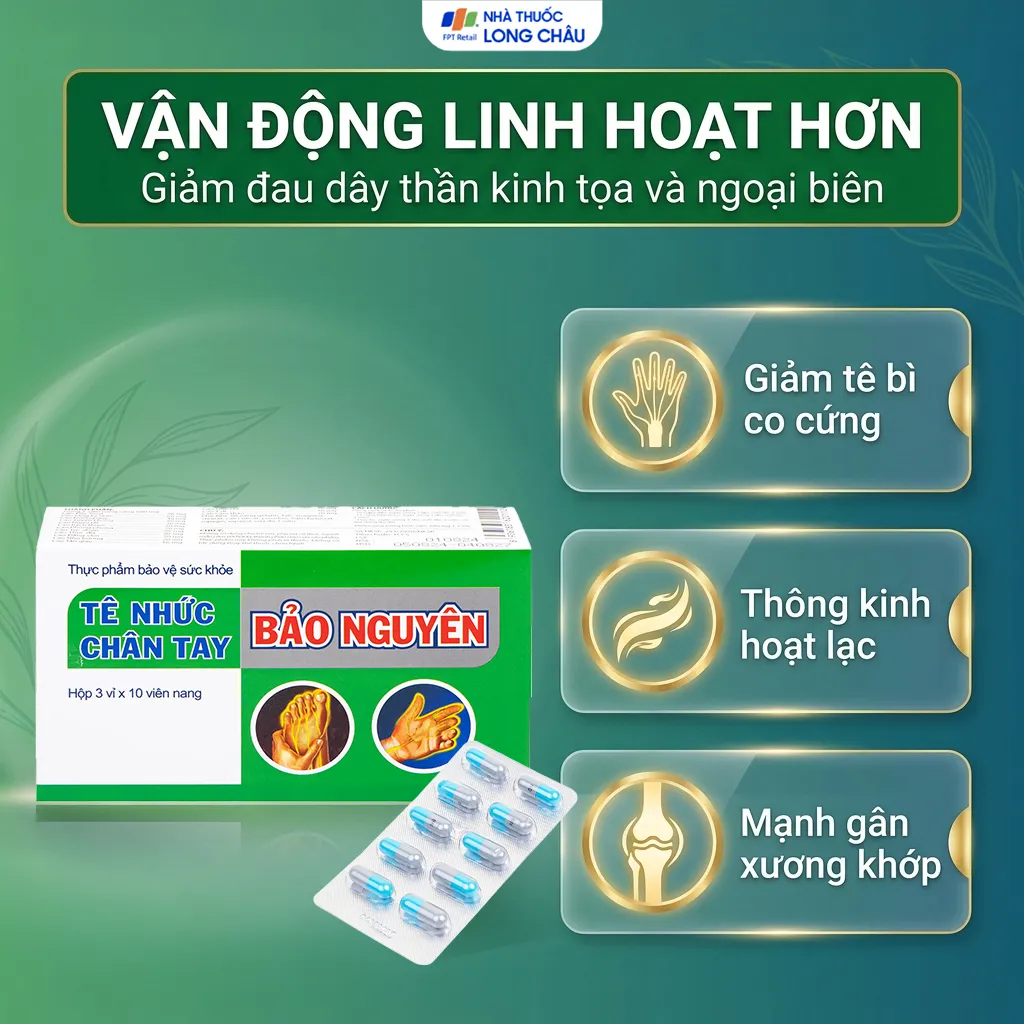 TÊ NHỨC CHÂN TAY BẢO NGUYÊN HTP 3X10 3