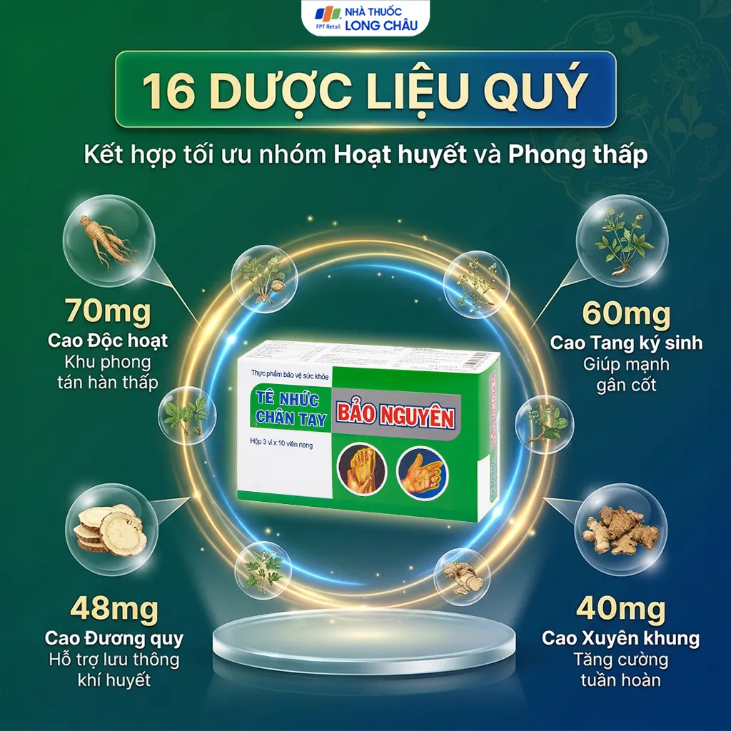 TÊ NHỨC CHÂN TAY BẢO NGUYÊN HTP 3X10 4