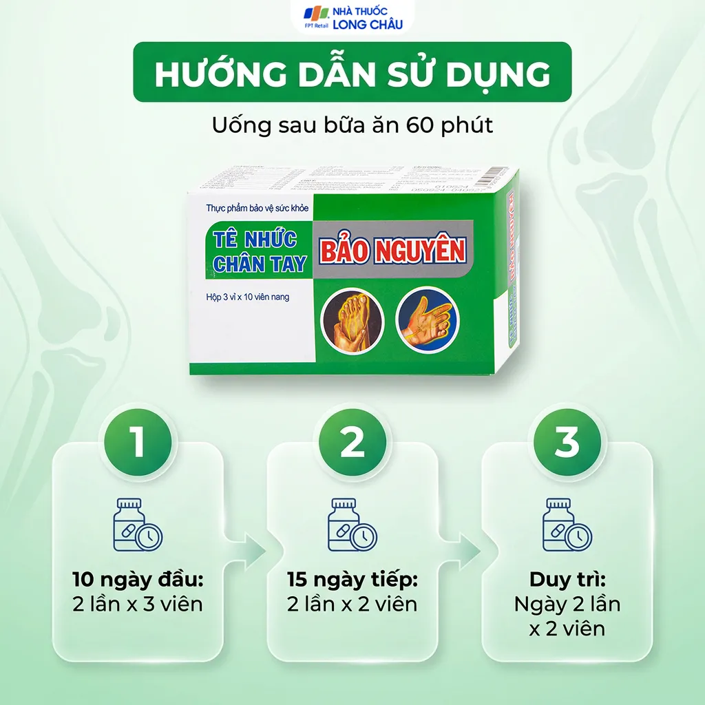 TÊ NHỨC CHÂN TAY BẢO NGUYÊN HTP 3X10 5
