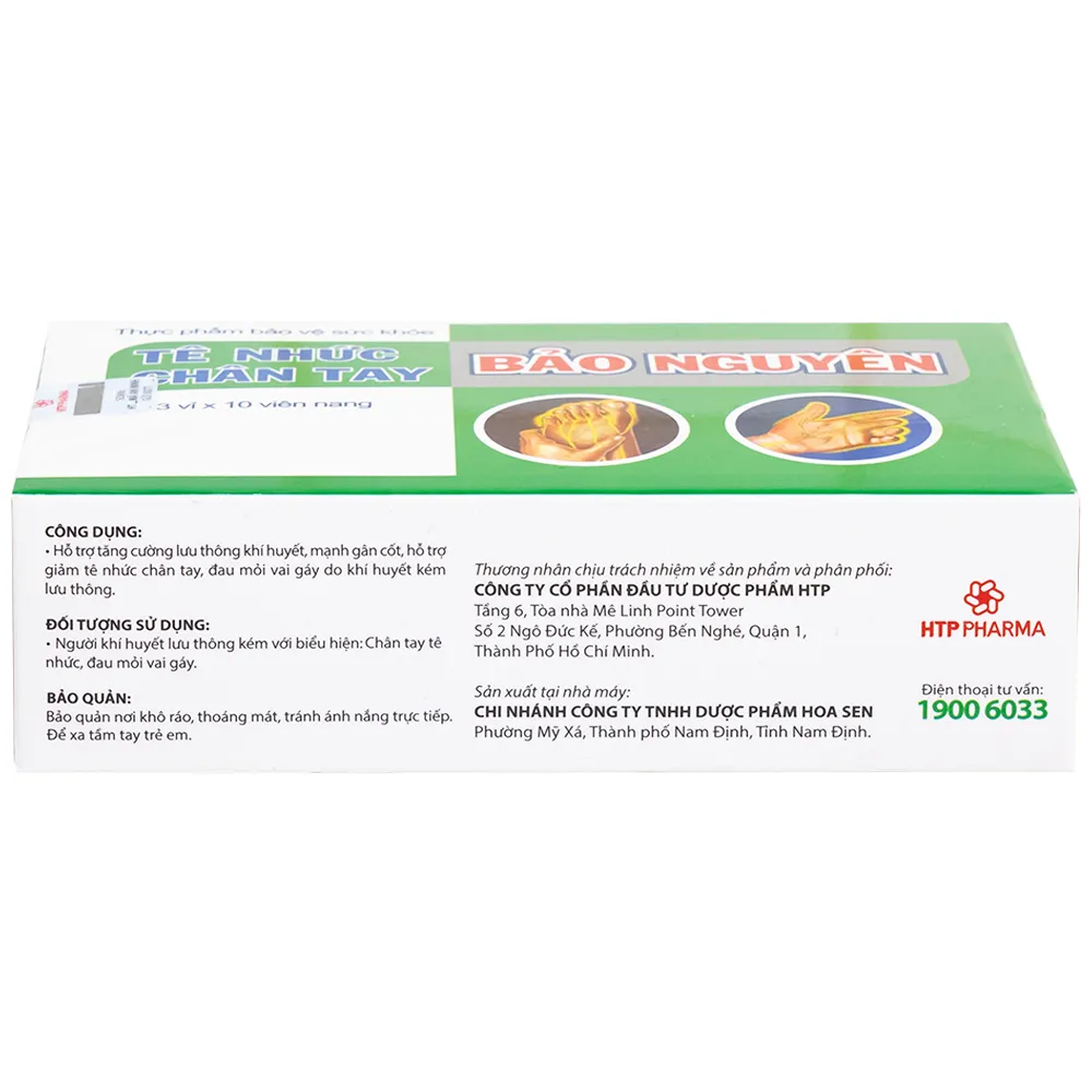 TÊ NHỨC CHÂN TAY BẢO NGUYÊN HTP 3X10 7