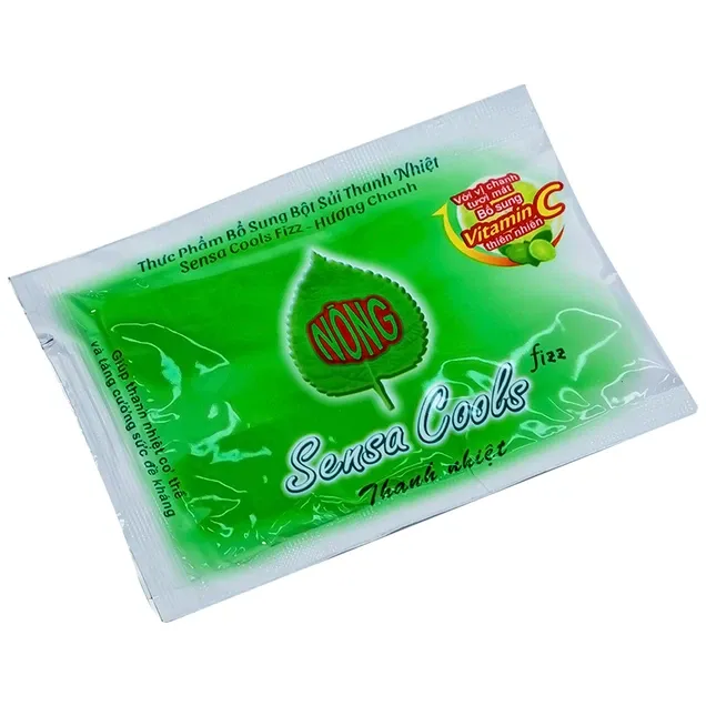 Thực phẩm bổ sung bột sủi thanh nhiệt Sensa Cools Fizz - Hương Chanh (6 gói x 7g) 3