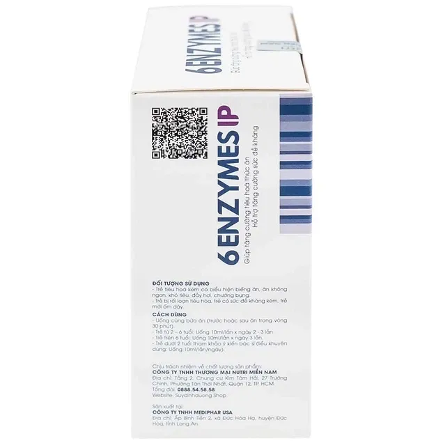 Thực phẩm bảo vệ sức khỏe 6 Enzymes IP (20 ống x 10ml) 3