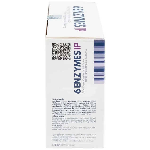 Thực phẩm bảo vệ sức khỏe 6 Enzymes IP (20 ống x 10ml) 4