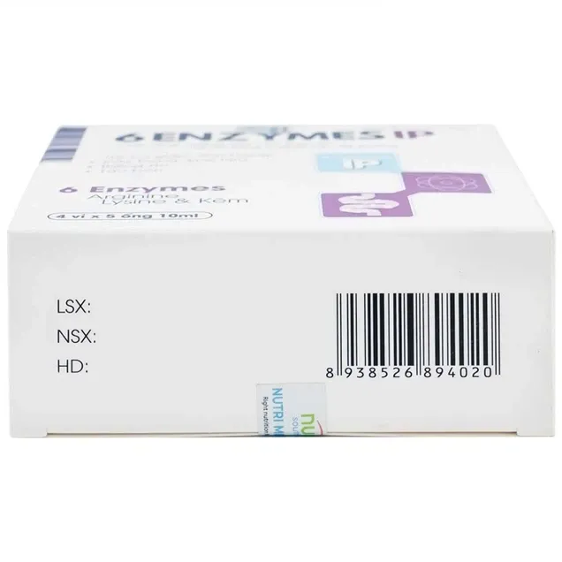 Thực phẩm bảo vệ sức khỏe 6 Enzymes IP (20 ống x 10ml) 5