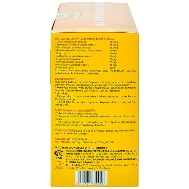 Thực phẩm bảo vệ sức khỏe Ích Thận Vương (180 viên) 4