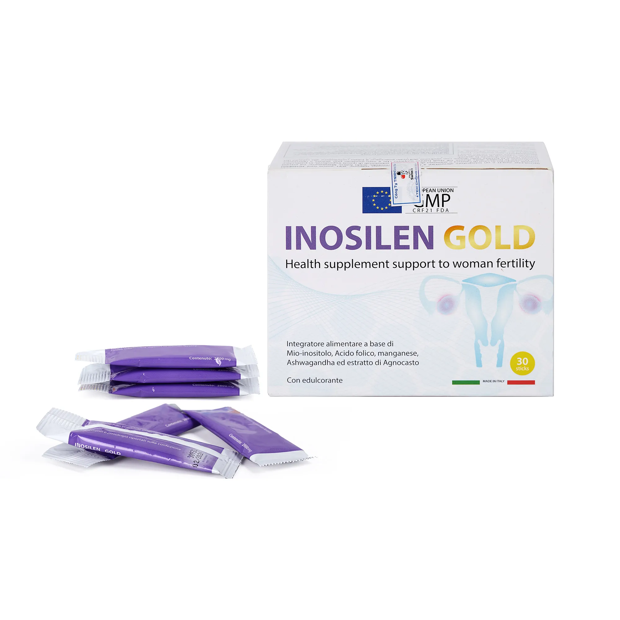 Thực phẩm bảo vệ sức khỏe: INOSILEN GOLD (30 gói) 2