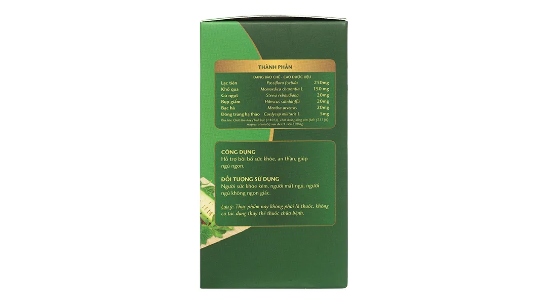 Thực phẩm bảo vệ sức khỏe: Tâm An Khang 5