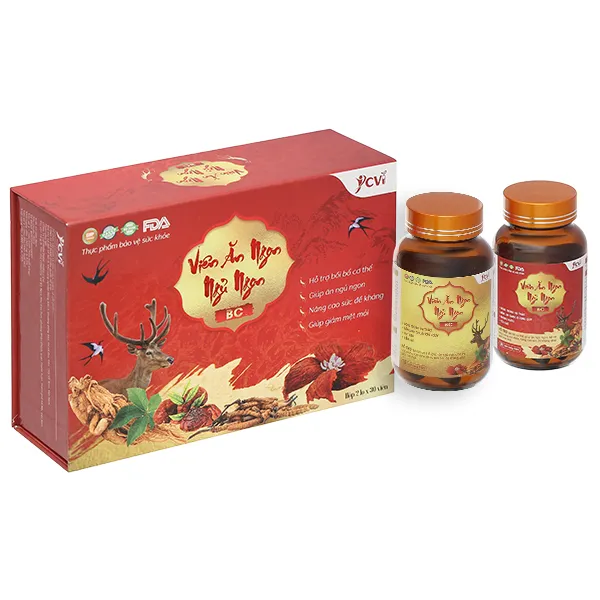 Thực phẩm bảo vệ sức khỏe: Viên ăn ngon ngủ ngon BC