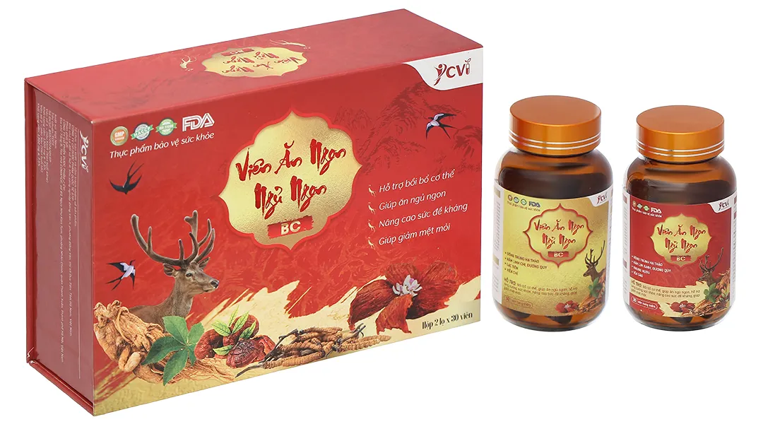 Thực phẩm bảo vệ sức khỏe: Viên ăn ngon ngủ ngon BC 2