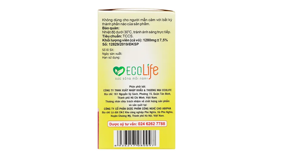 Thực phẩm bảo vệ sức khỏe Alaska Omega 3 Ecolife hộp 60 viên 3