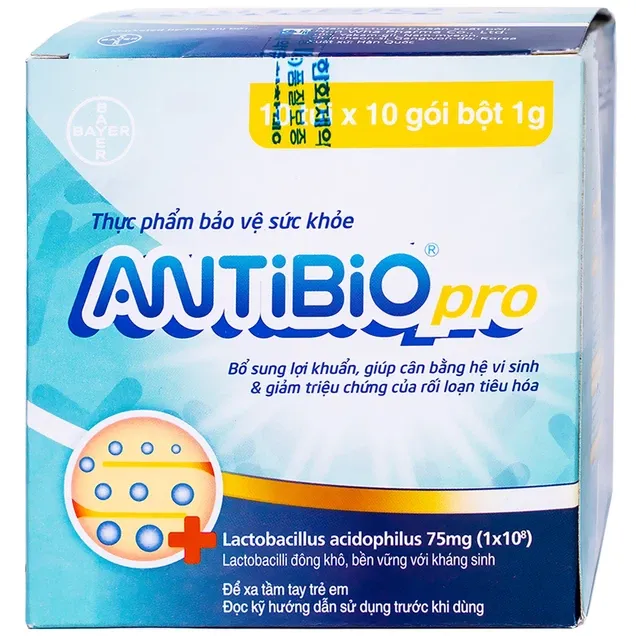 Thực phẩm bảo vệ sức khỏe Antibio Pro (20 gói x 1g)