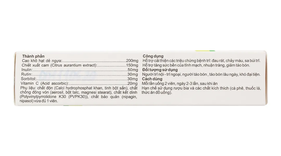 Thực phẩm bảo vệ sức khỏe Antri Abipha hộp 30 viên 3