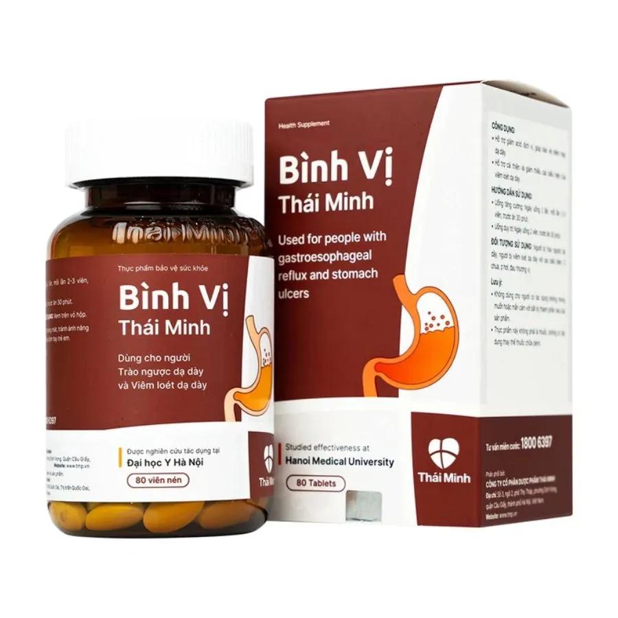 Thực phẩm bảo vệ sức khỏe Bình Vị Thái Minh (20 Viên)