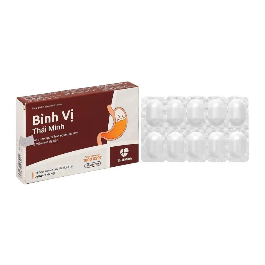 Thực phẩm bảo vệ sức khỏe Bình Vị Thái Minh (20 Viên) 3