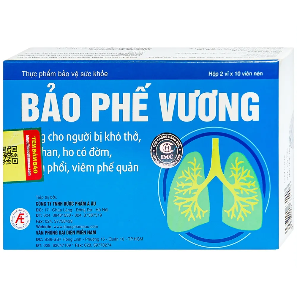 Thực phẩm bảo vệ sức khỏe Bảo Phế Vương (120 viên)