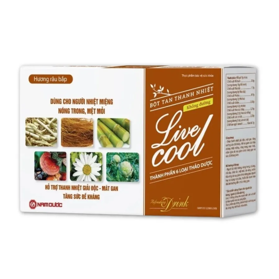 Thực phẩm bảo vệ sức khỏe bột sủi thanh nhiệt Livecool không đường (7g x 10 gói) 2