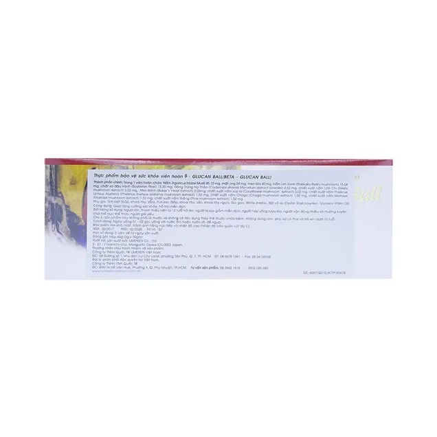 Thực phẩm bảo vệ sức khỏe Beta-Glucan Ball (30 gói) 5
