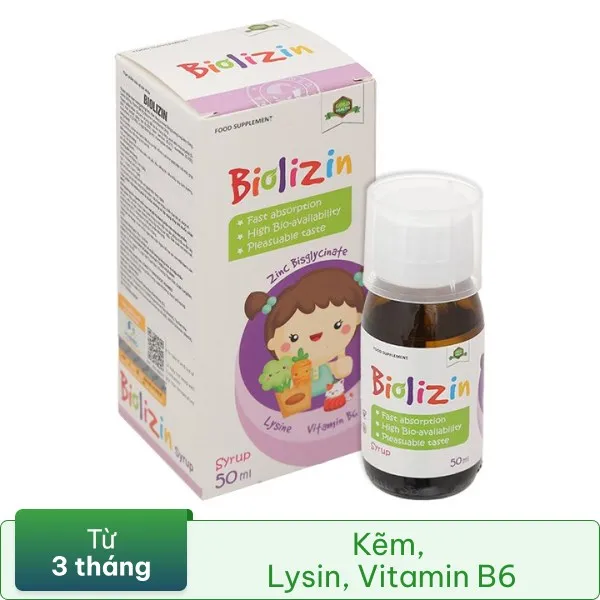 Thực phẩm bảo vệ sức khỏe Biolizin chai 50ml