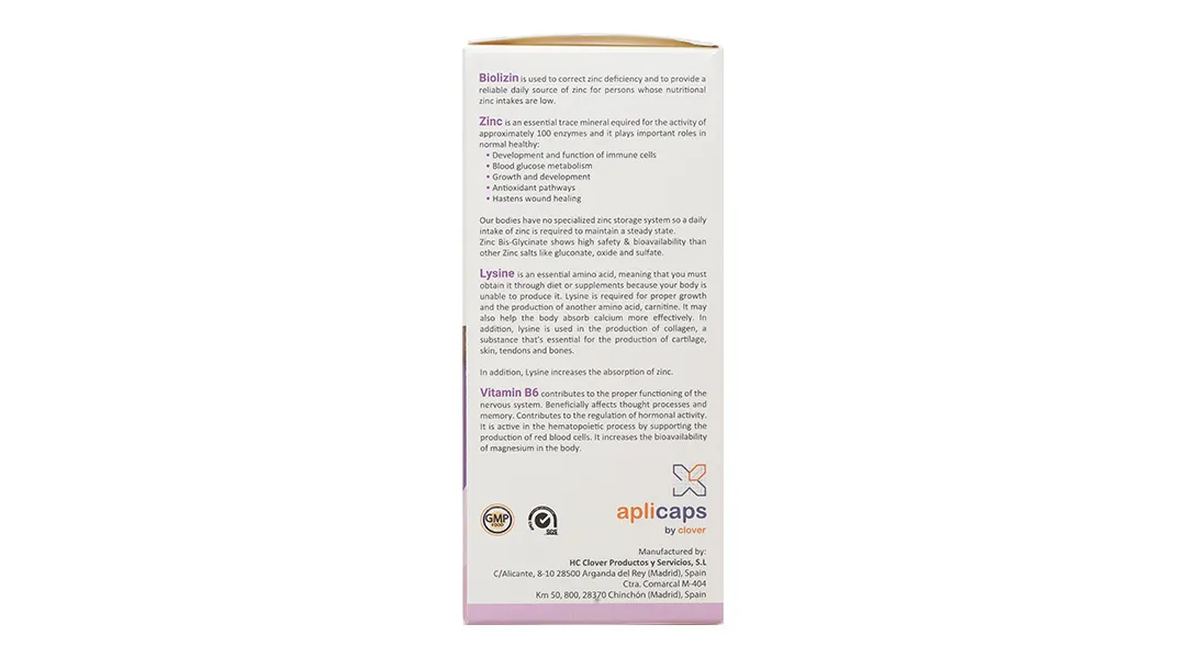 Thực phẩm bảo vệ sức khỏe Biolizin chai 50ml 4