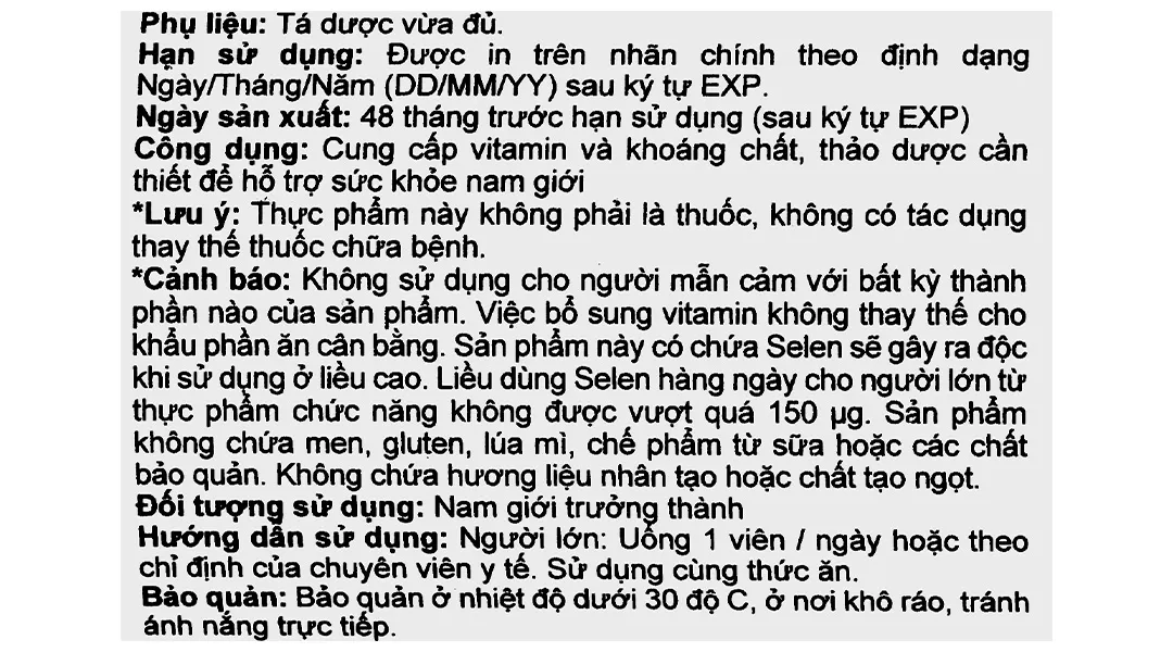 Thực phẩm bảo vệ sức khỏe Blackmores Multivitamin For Men 7
