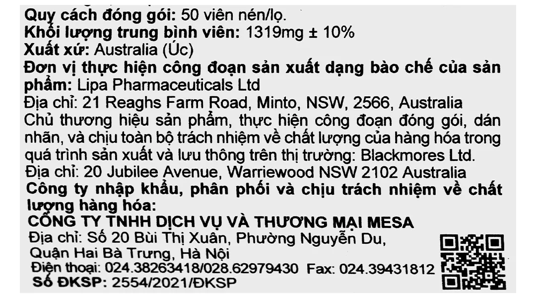 Thực phẩm bảo vệ sức khỏe Blackmores Multivitamin For Men 8