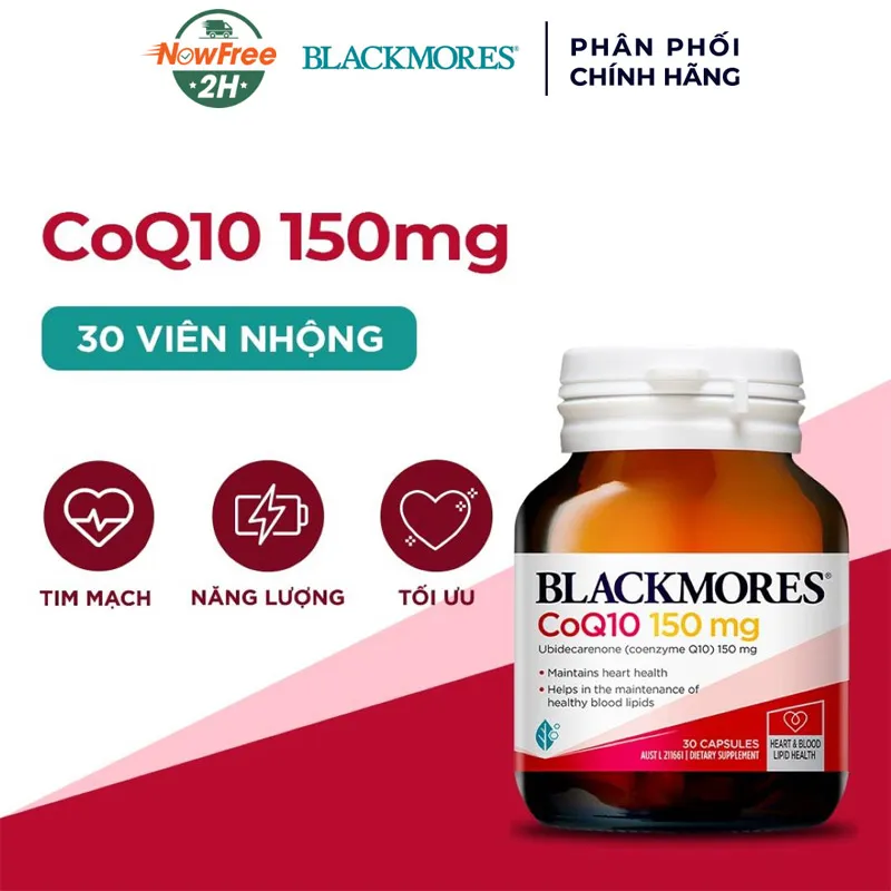 Thực Phẩm Bảo Vệ Sức Khỏe Blackmores Coq10 150mg 2