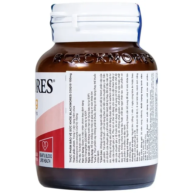 Viên uống Blackmores CoQ10 150mg (30 viên) hỗ trợ tim mạch, chống oxy hóa 4