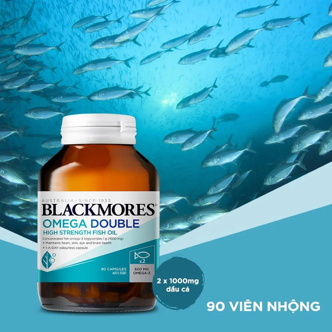 Thực phẩm bảo vệ sức khỏe Blackmores Omega Double High Strength Fish Oil (90 viên) 5