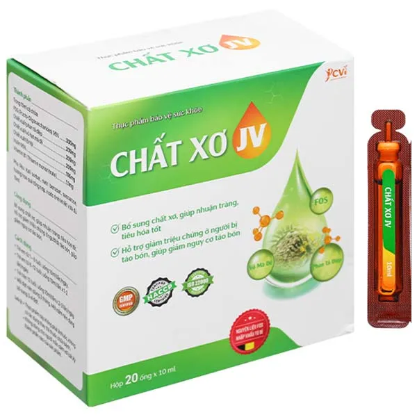 Thực phẩm bảo vệ sức khỏe Chất Xơ Jv 10Ml Hộp 20 ống