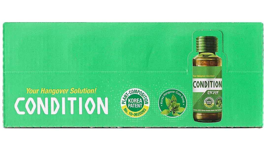 Thực phẩm bảo vệ sức khỏe Condition hỗ trợ giải độc gan, giải rượu hộp 10 chai x 100ml 4