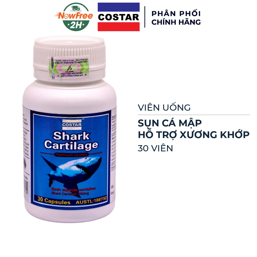 Thực Phẩm Bảo Vệ Sức Khỏe Costar Shark Cartilage 750mg