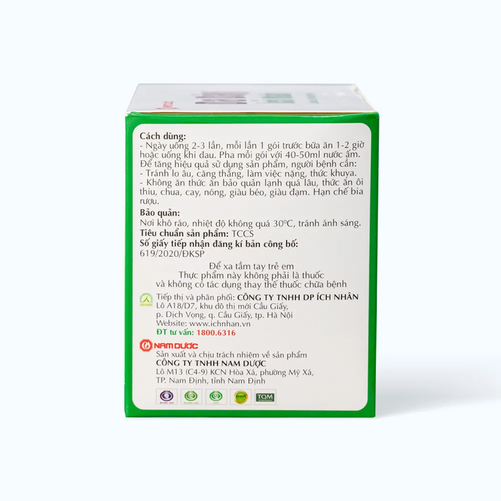 Thực phẩm bảo vệ sức khỏe Dạ Dày Ích Nhân (10 gói x 8g) 2
