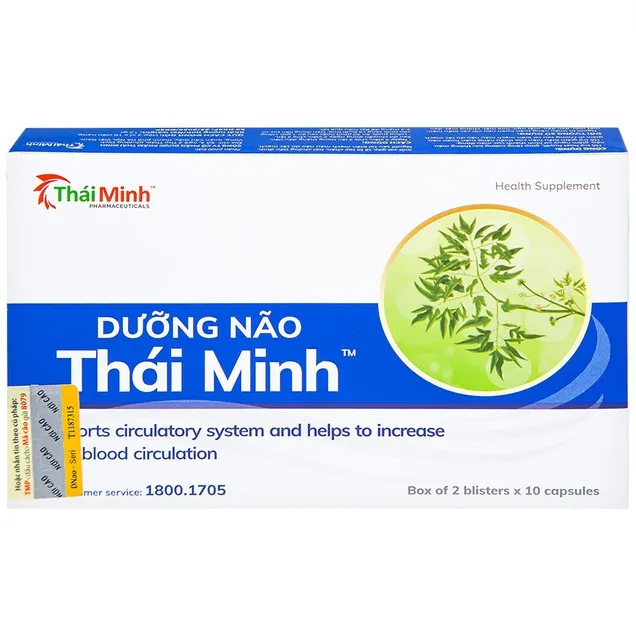 Thực phẩm bảo vệ sức khỏe Dưỡng Não Thái Minh (20 viên) 4