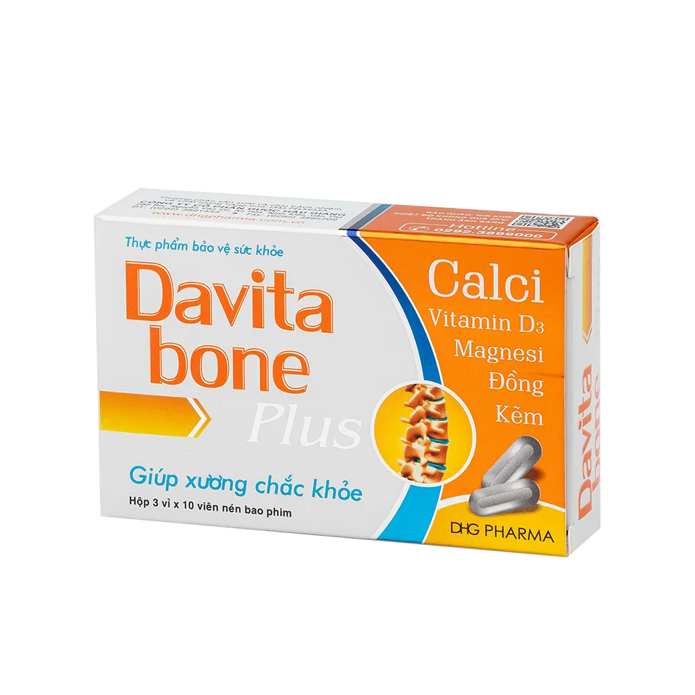 Thực phẩm bảo vệ sức khỏe Davita Bone Plus (30 viên)