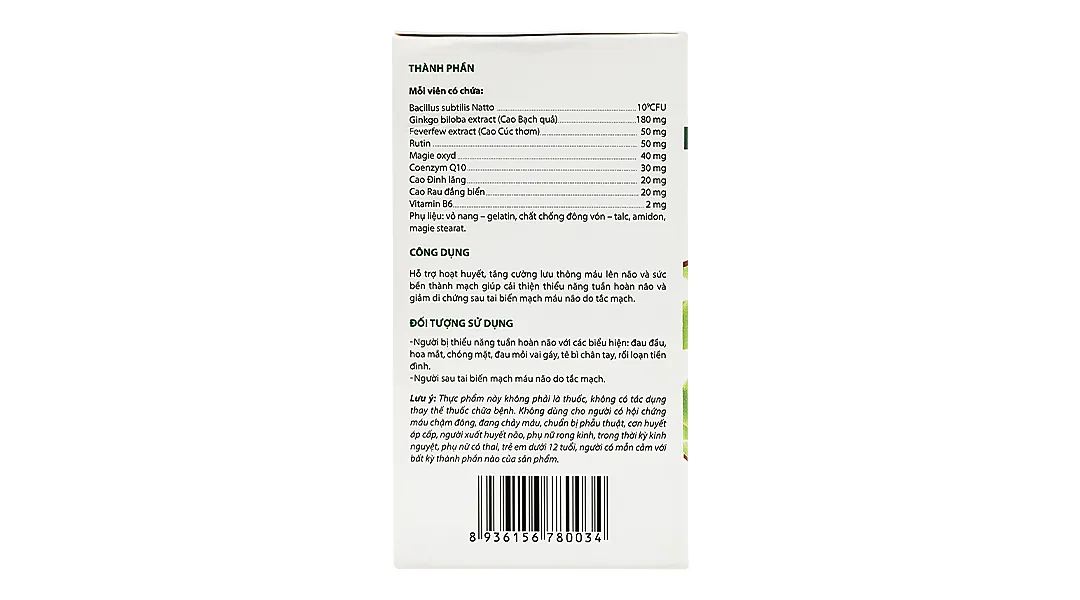 Thực phẩm bảo vệ sức khỏe Dh Natto hộp 30 viên 4