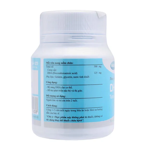 Thực phẩm bảo vệ sức khỏe DHA-125 (30 viên) 2