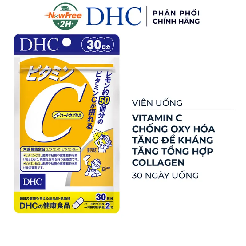 Thực Phẩm Bảo Vệ Sức Khỏe DHC Vitamin C Hard Capsule
