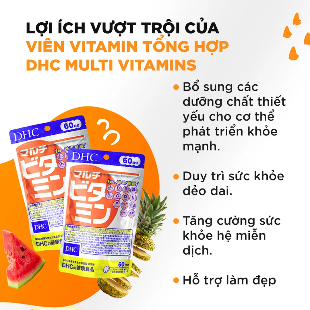Thực Phẩm Bảo Vệ Sức Khỏe DHC Multi Vitamins (New) 6