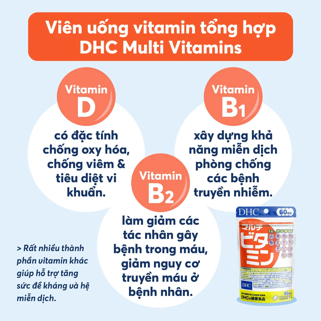 Thực Phẩm Bảo Vệ Sức Khỏe DHC Multi Vitamins (New) 7