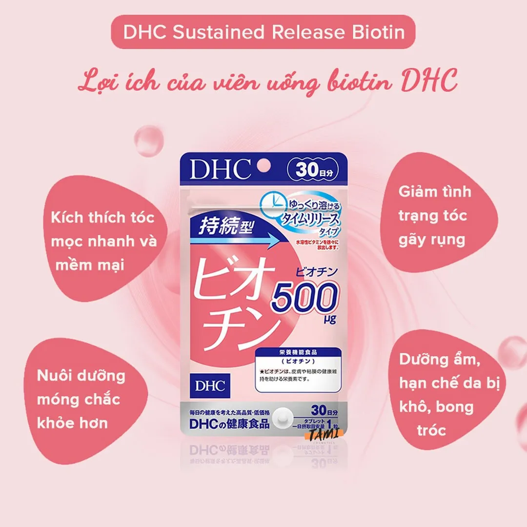 Thực Phẩm Bảo Vệ Sức Khỏe DHC Sustained Release Biotin 5