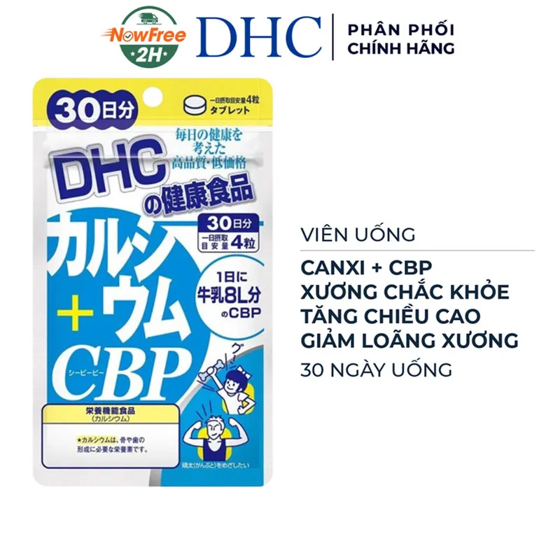 Thực Phẩm Bảo Vệ Sức Khỏe DHC Calcium + CBP 2
