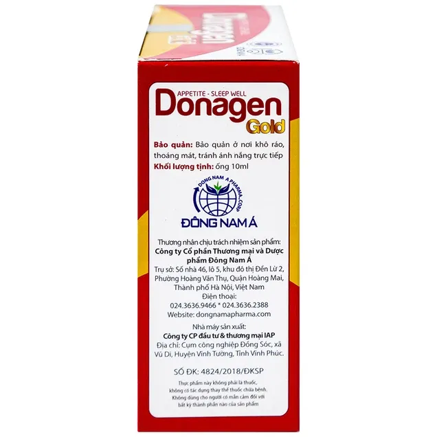 Thực phẩm bảo vệ sức khỏe DONAGEN GOLD (20 ống) 3