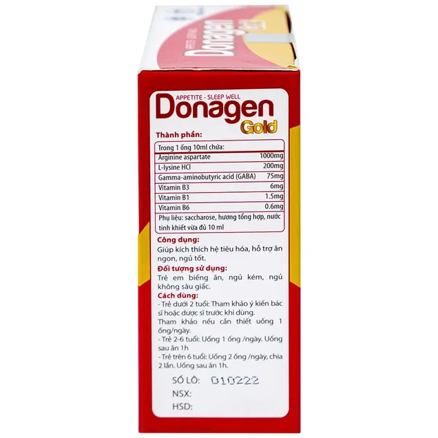 Thực phẩm bảo vệ sức khỏe DONAGEN GOLD (20 ống) 4