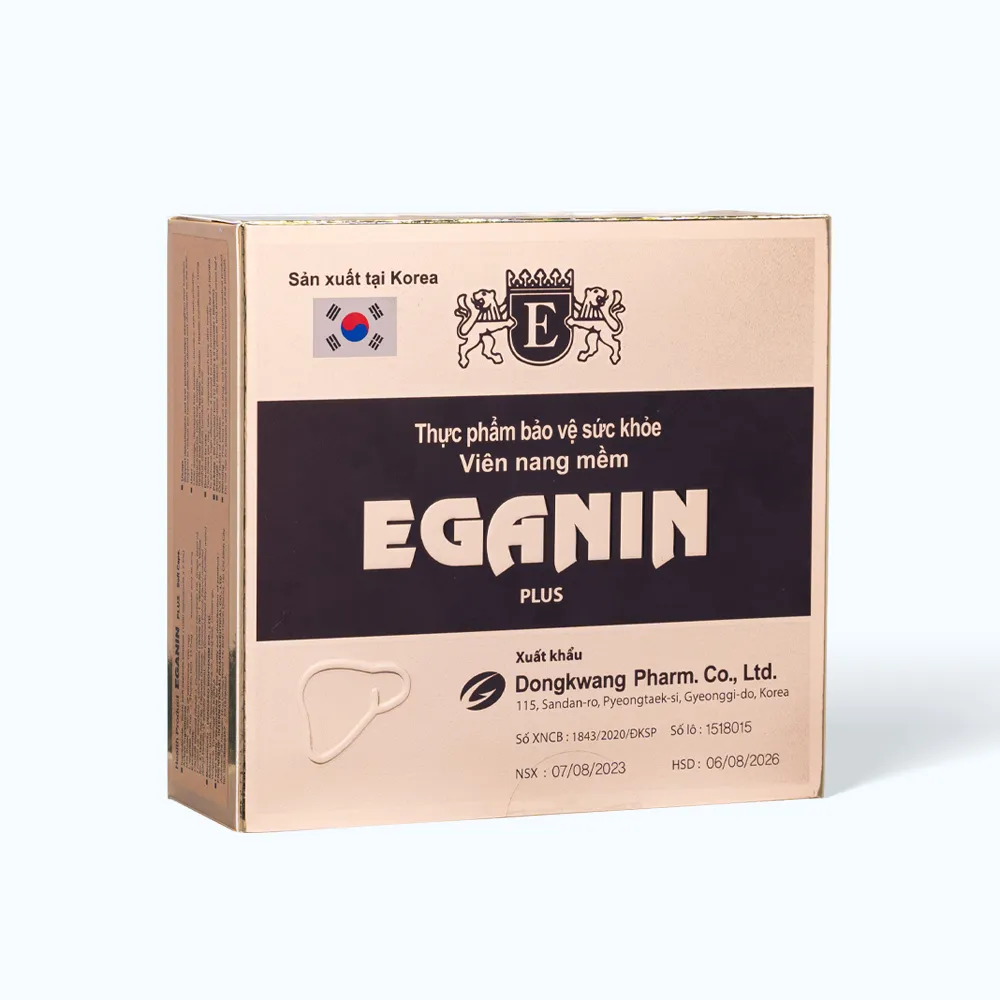 Thực phẩm bảo vệ sức khỏe DongKwang Eganin Plus Hỗ trợ giải độc gan (Hộp 60 viên) 2
