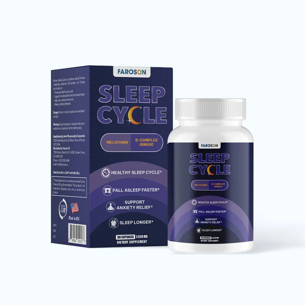 Viên uống Faroson Sleep Cycle (Hộp 30 Viên) hỗ trợ cải thiện giấc ngủ ngon