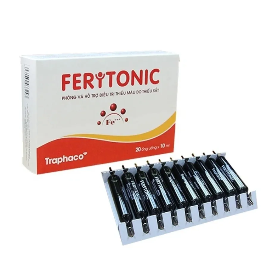 Thực phẩm bảo vệ sức khỏe Feritonic - Bổ Sung Sắt & Axit Folic Hộp 20 Ống 2
