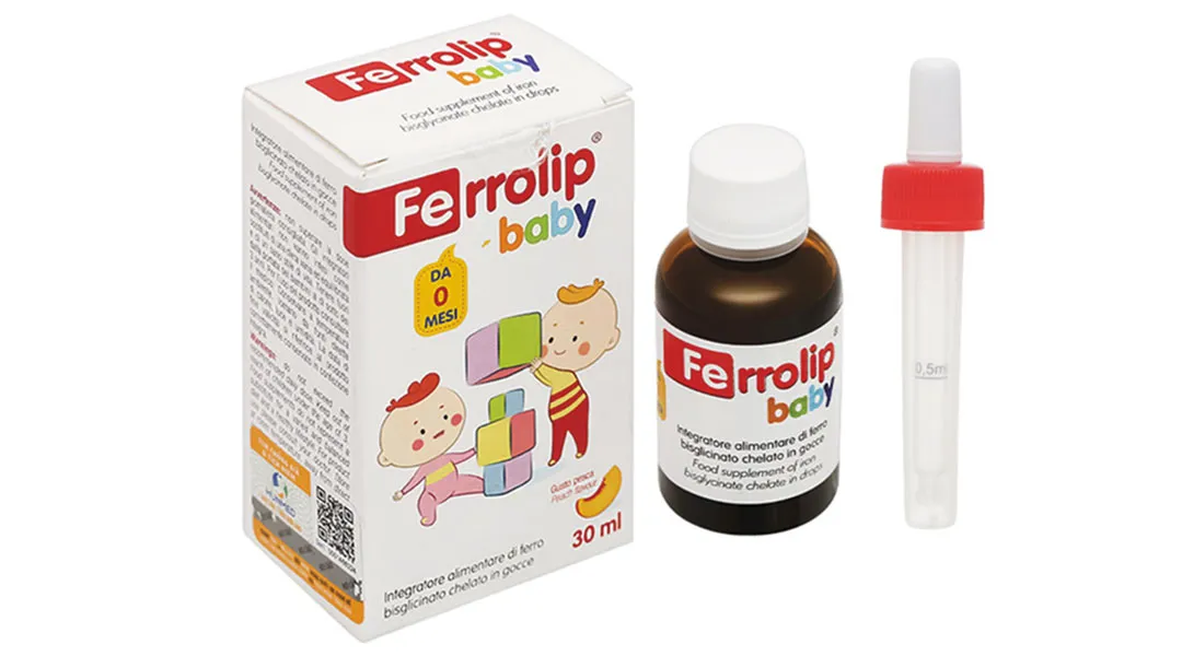 Thực phẩm bảo vệ sức khỏe Ferrolip Baby chai 30ml 2