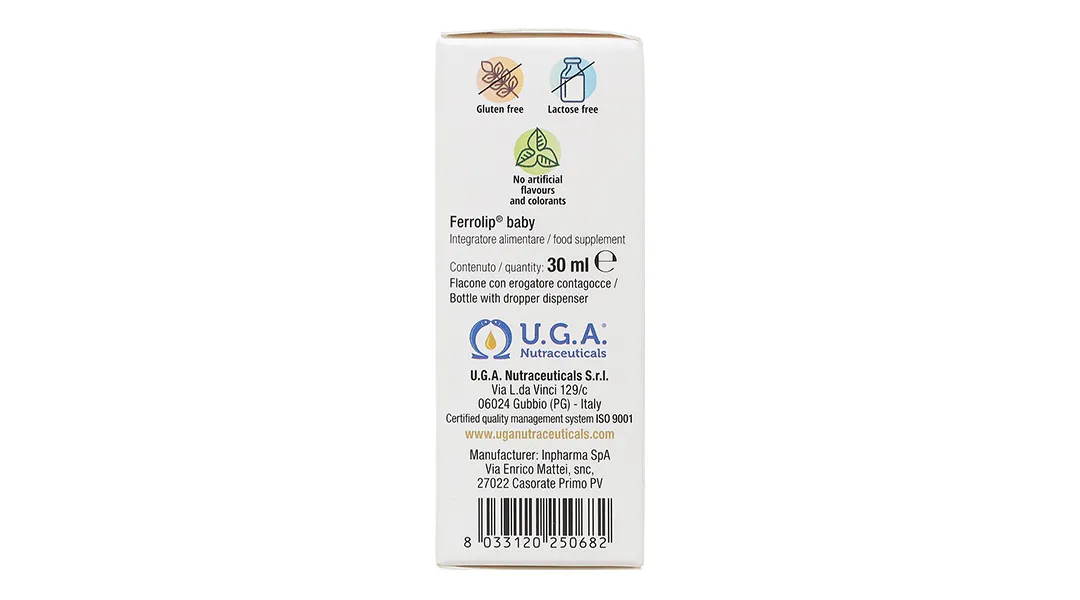 Thực phẩm bảo vệ sức khỏe Ferrolip Baby chai 30ml 5