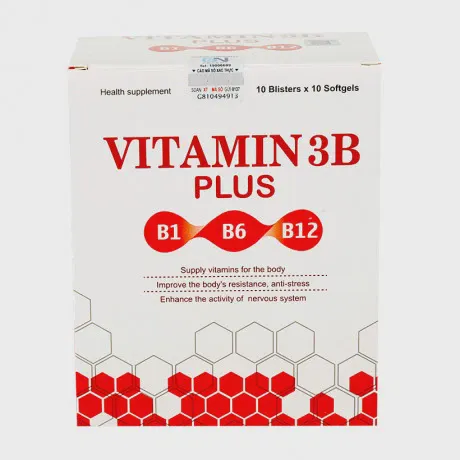 Thực phẩm bảo vệ sức khỏe Gia Nguyễn Vitamin 3B Plus hỗ trợ tăng cường hấp thu dưỡng chất, kích thích tiêu hóa (Hộp 100 viên) 3