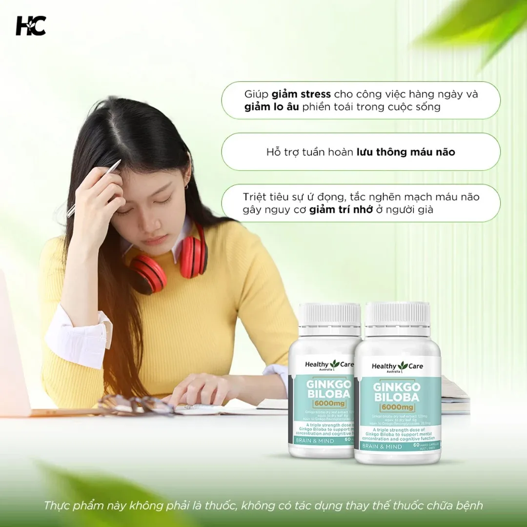 Thực Phẩm Bảo Vệ Sức Khỏe Ginkgo Biloba 6000mg 5